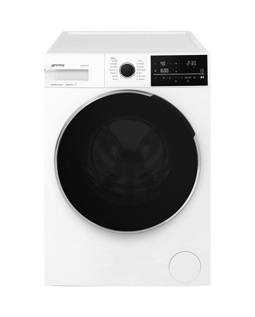 Imagem 0 de Máquina de Lavar e Secar Roupa Smeg WDN854SLDIN Carga Frontal de 8/5 Kg e de 1400 rpm - Branco