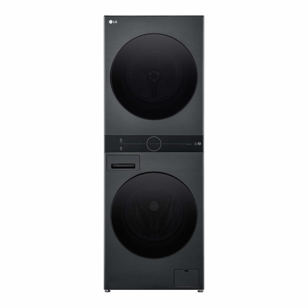 Máquina de Lavar e Máquina de Secar Roupa LG WT1210BBF WashTower, Carga Frontal de 12/10 Kg e de 1400 rpm - Preto Grafite-3