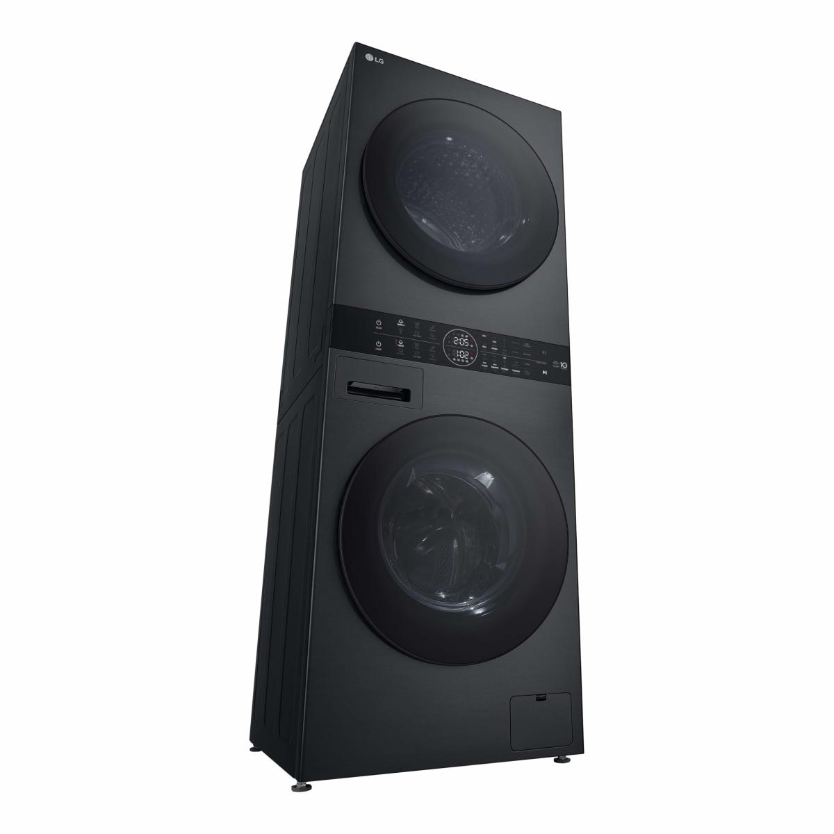 Máquina de Lavar e Máquina de Secar Roupa LG WT1210BBF WashTower, Carga Frontal de 12/10 Kg e de 1400 rpm - Preto Grafite-6