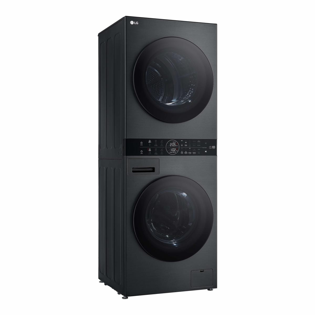 Máquina de Lavar e Máquina de Secar Roupa LG WT1210BBF WashTower, Carga Frontal de 12/10 Kg e de 1400 rpm - Preto Grafite-7