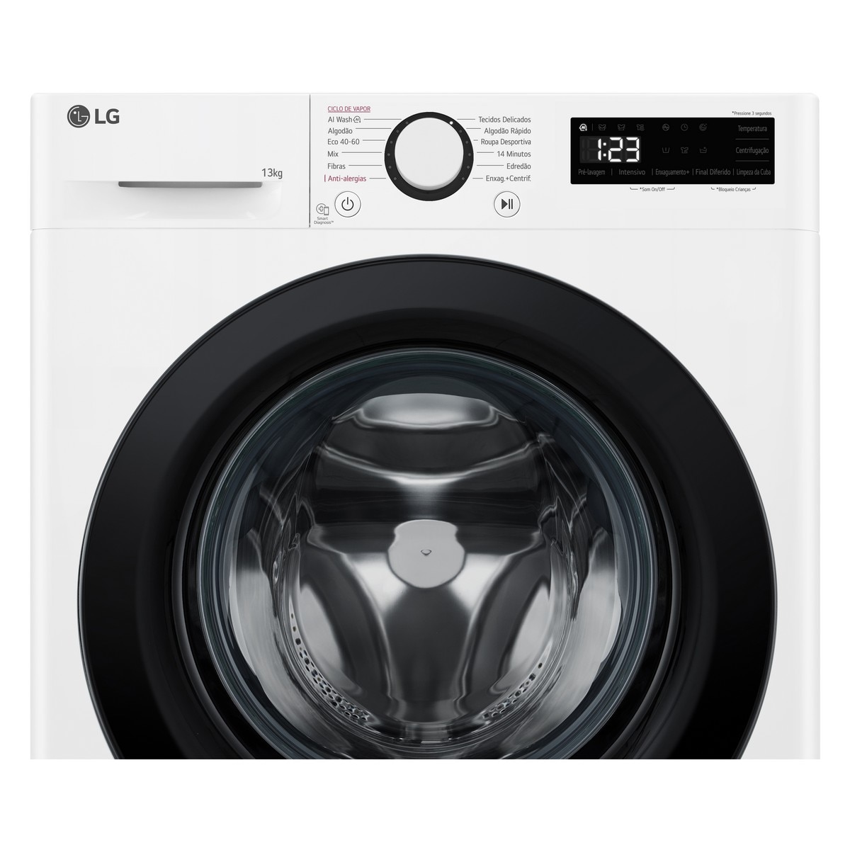 Máquina de Lavar Roupa LG F4WR5013A6W Carga Frontal AI DD? Steam? de 13 Kg e de 1400 rpm - Branco Branco-7