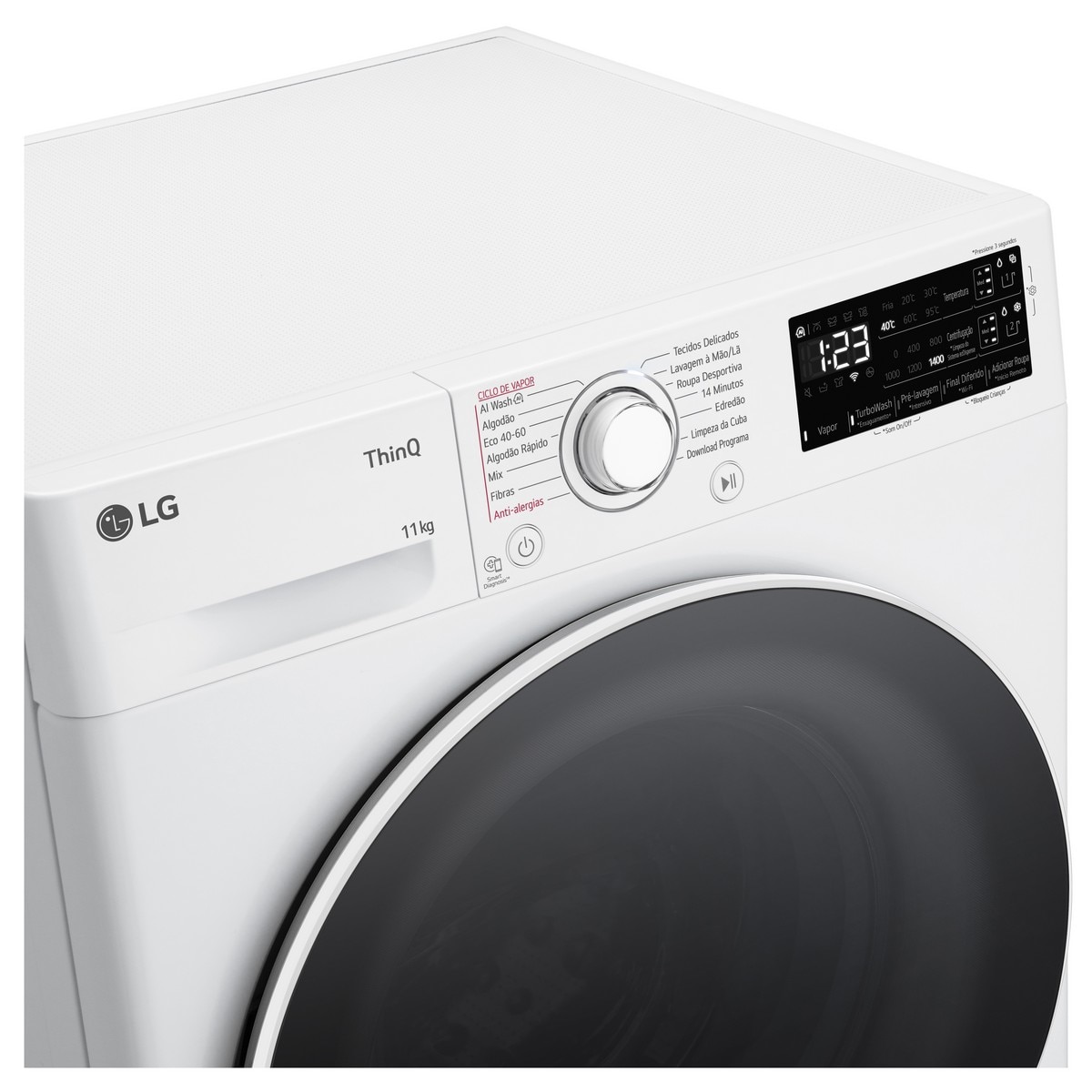 Máquina de Lavar Roupa LG F4WR3511A0W Carga Frontal de 11 Kg e 1400 rpm - Branco Branco-4