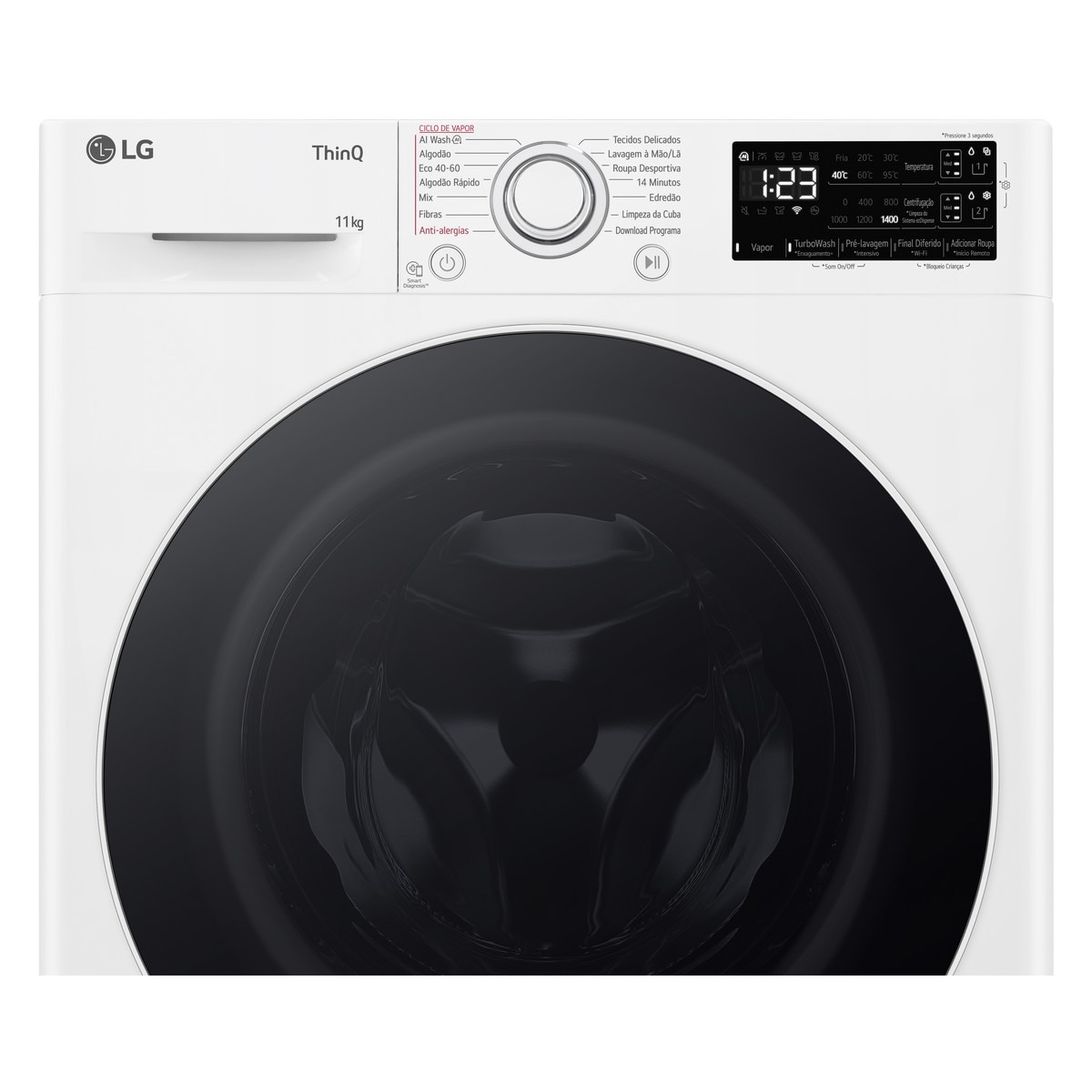 Máquina de Lavar Roupa LG F4WR3511A0W Carga Frontal de 11 Kg e 1400 rpm - Branco Branco-7