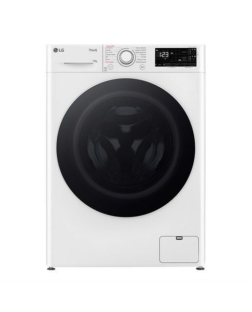 Imagem 0 de Máquina de Lavar Roupa LG F4WR3510A0W Carga Frontal AI DD? Steam? TurboWash? de 10 Kg e de 1400 rpm - Branco
