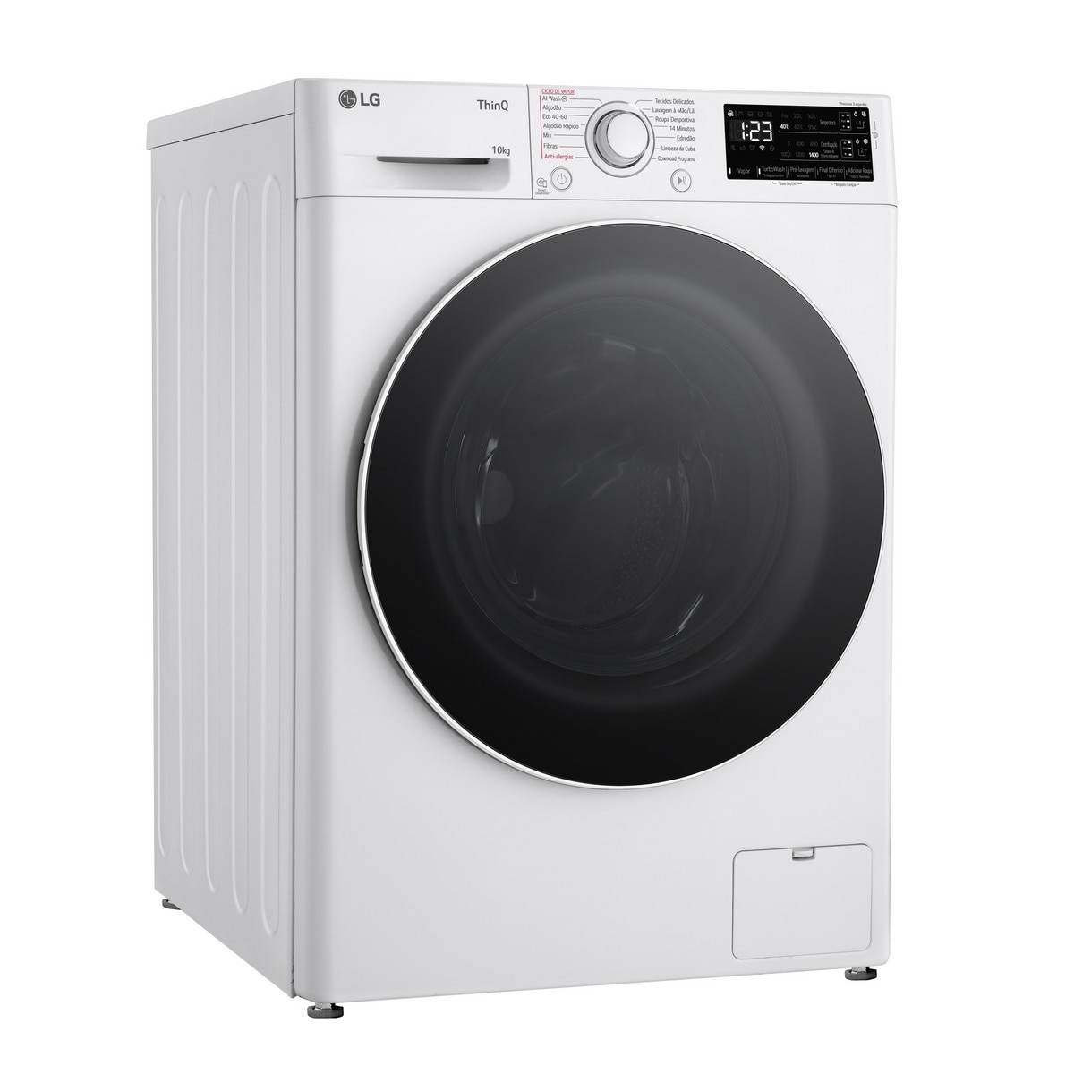 Máquina de Lavar Roupa LG F4WR3510A0W Carga Frontal AI DD? Steam? TurboWash? de 10 Kg e de 1400 rpm - Branco Branco-2