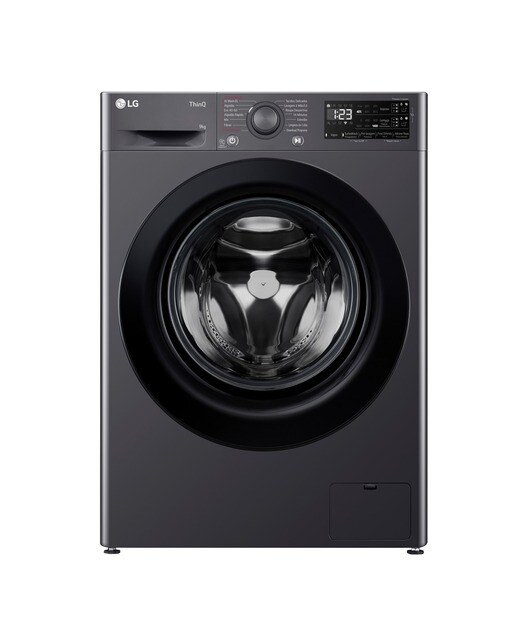 Imagem 0 de Máquina de Lavar Roupa LG F4WR359S6M Carga Frontal AI DD? Steam? TurboWash? de 9 Kg e de 1400 rpm - Preto