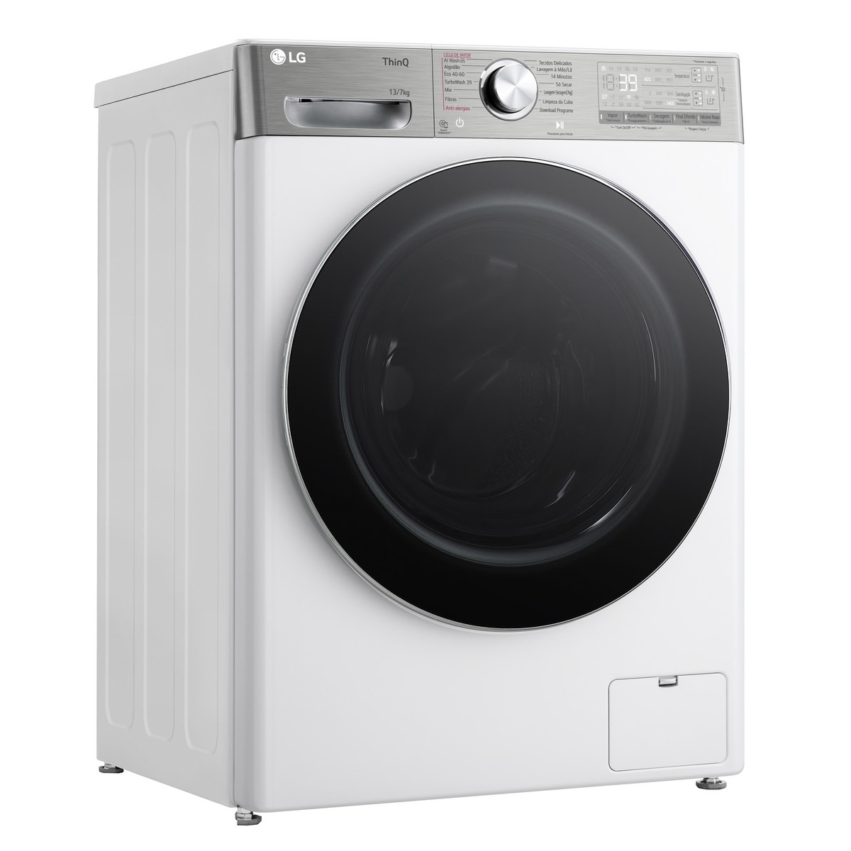 Máquina de Lavar e Secar Roupa LG F4DR9513P2W Carga Frontal de 13/7 Kg e de 1400 rpm - Branco Branco-2