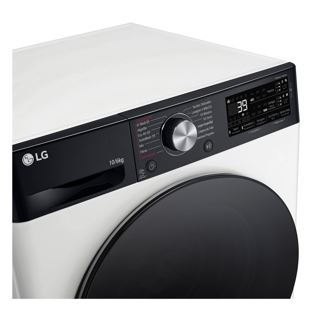 Máquina de Lavar e Secar Roupa LG F4DR7510SGH Carga Frontal de 10/6 Kg e de 1400 rpm - Branco 4