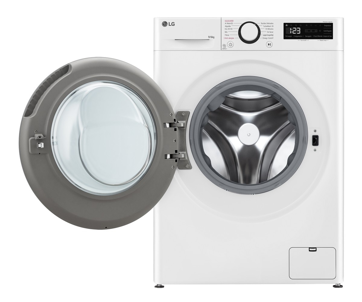 Máquina de Lavar e Secar Roupa LG F4DR509S1W Carga Frontal de 9/6 Kg e de 1400 rpm - Branco Branco-3
