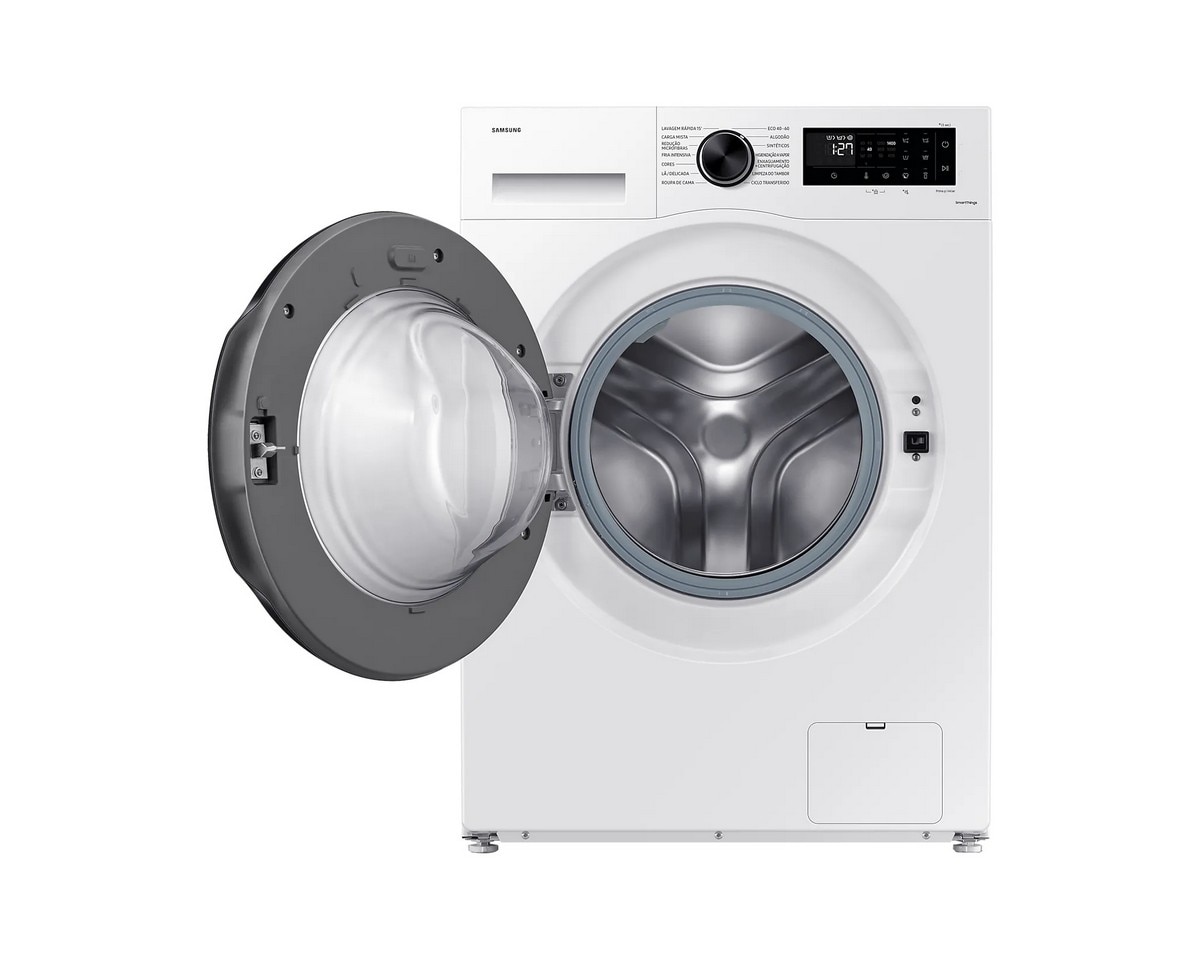 Máquina de Lavar Roupa Samsung WW90CGC04DAEEP EcoBubble Carga Frontal de 9kg e de 1400 rpm - Branco Branco-4
