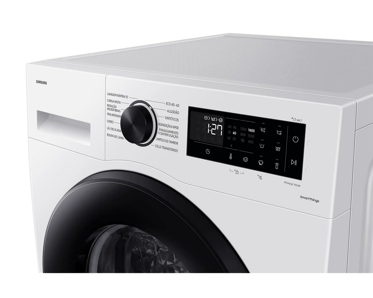 Máquina de Lavar Roupa Samsung WW90CGC04DAEEP EcoBubble Carga Frontal de 9kg e de 1400 rpm - Branco Branco-6