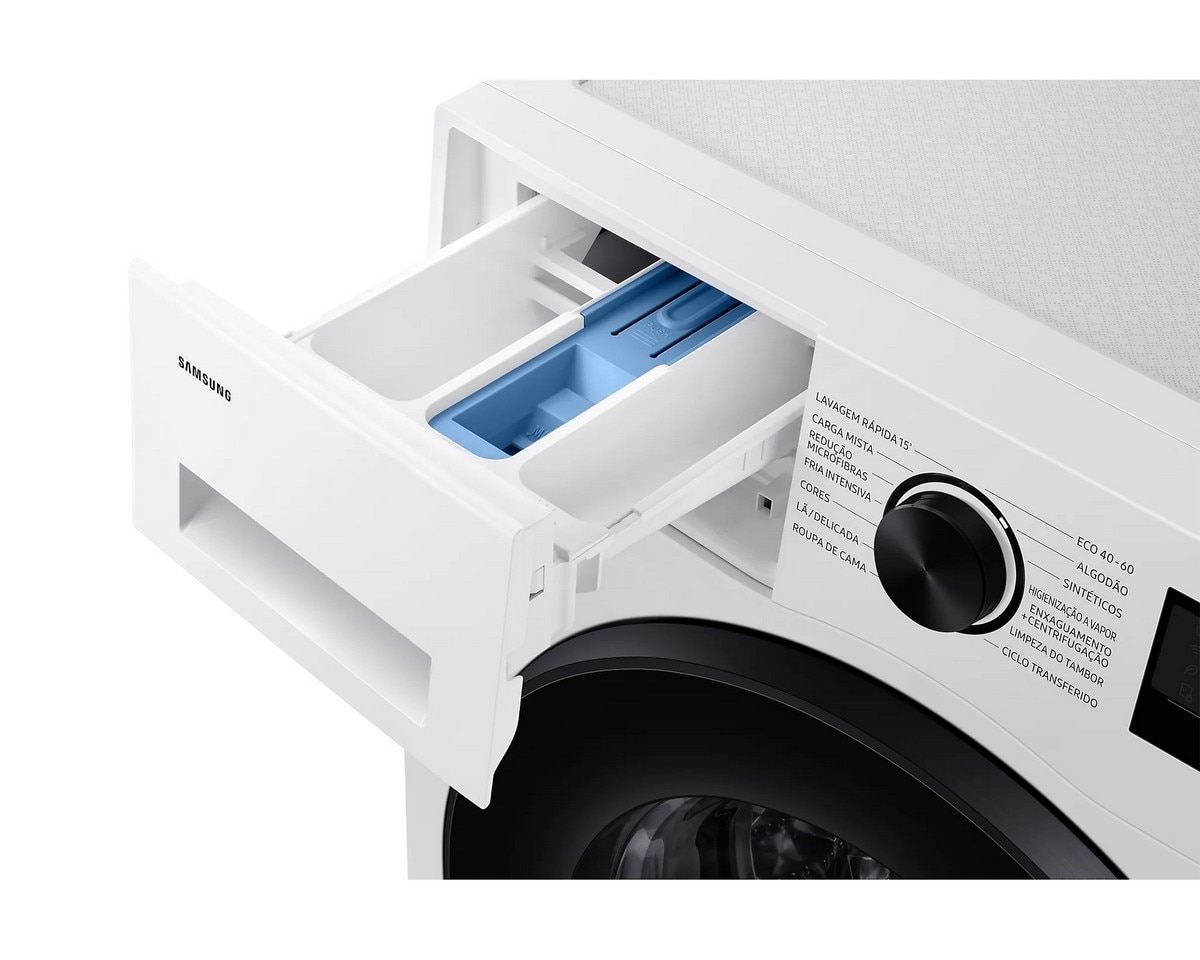 Máquina de Lavar Roupa Samsung WW80CGC04DAEEP EcoBubble Carga Frontal de 8kg e de 1400 rpm - Branco Branco-7