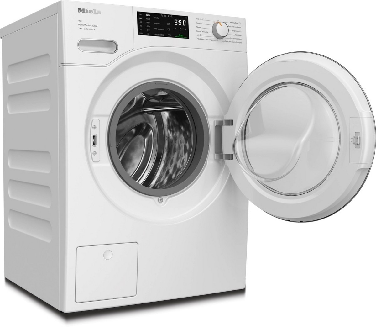 Máquina de Lavar Roupa Miele WWK 360 WCS Carga Frontal W1 QuickPowerWash de 10 kg e 1400 rpm - Branco Branco-2