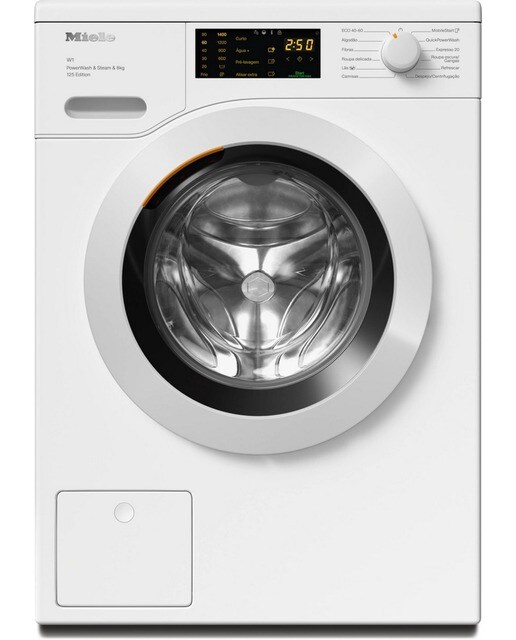 Imagem 0 de Máquina de Lavar Roupa Miele WCB380 WCS 125 Edition Carga Frontal W1 SteamCare e PowerWash de 8 Kg e 1400 rpm - Branco