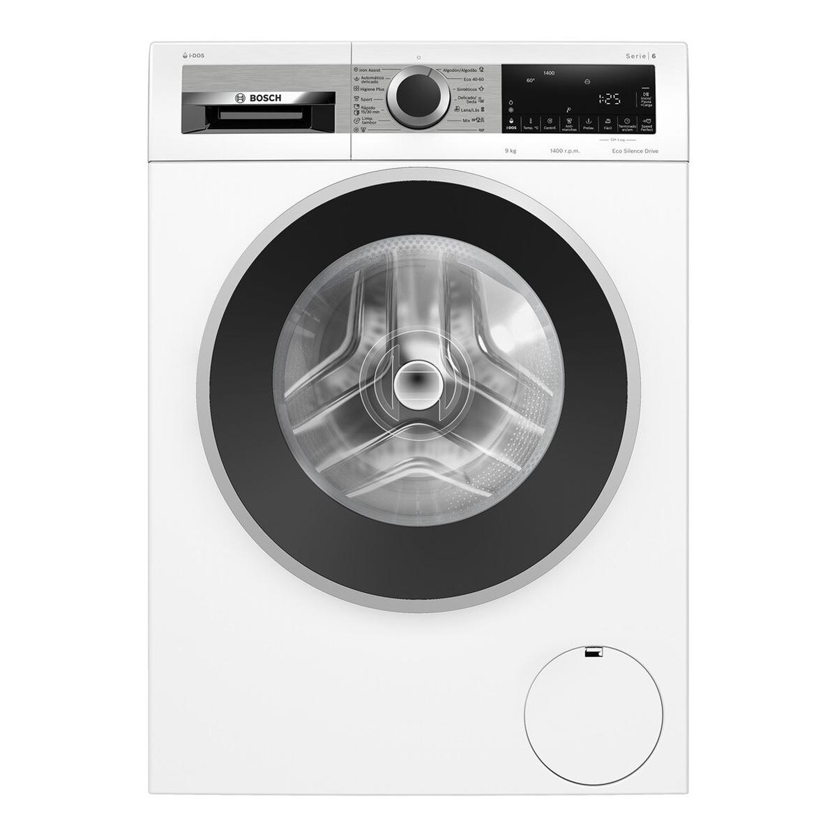 Imagem 0 de Máquina de Lavar Roupa Bosch Serie 6 WGG244F1ES i-DOS Carga Frontal de 9 Kg e 1400 rpm - Branco
