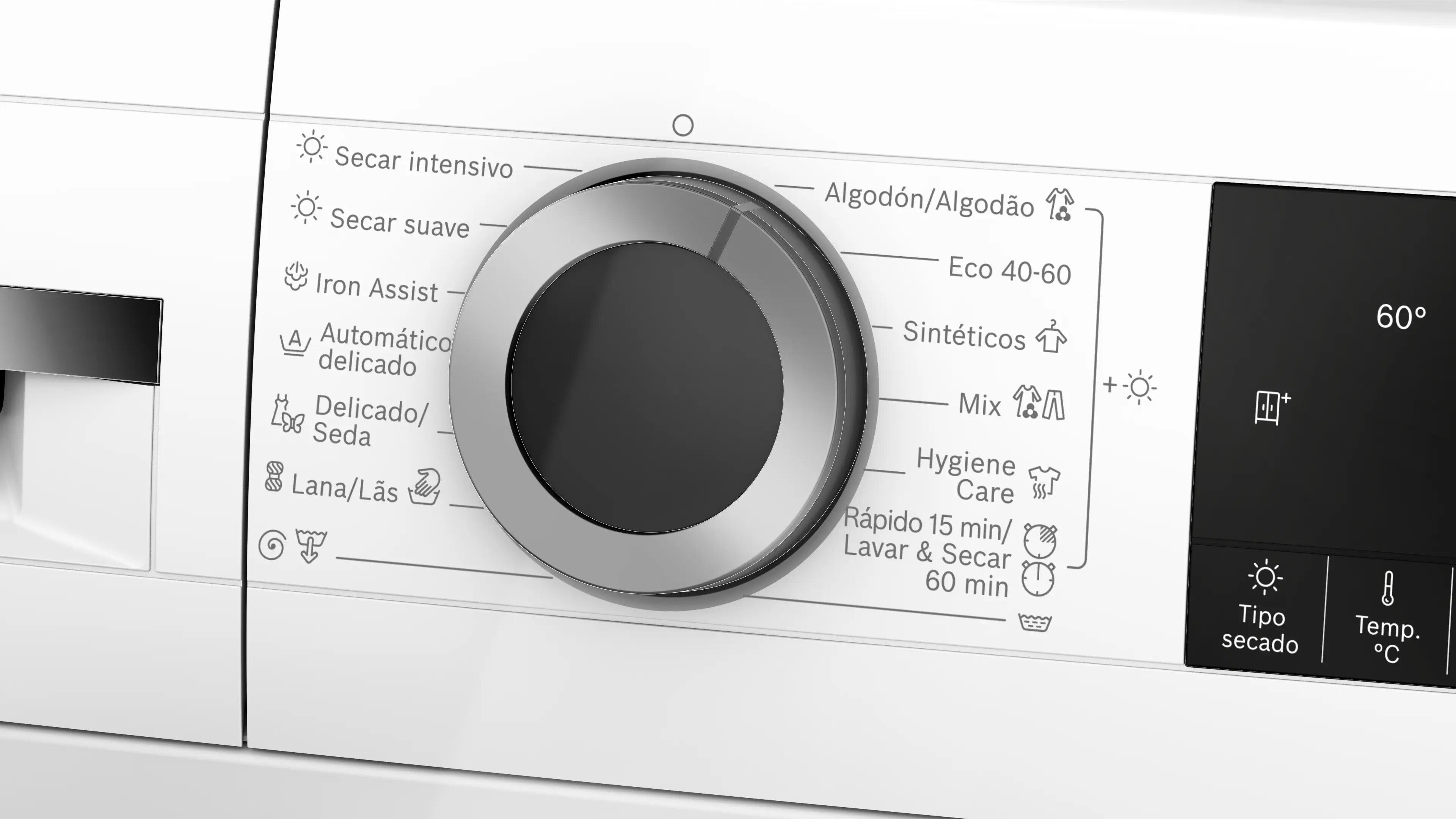 Máquina de Lavar e Secar Roupa Bosch Serie 6 WNG244A0ES i-DOS Carga Frontal de 10,5/6 kg e 1400 rpm - Branco Branco-3