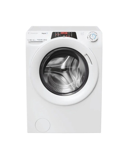 Imagem 0 de Máquina de Lavar Roupa Candy RO496DWM7/1-S RapidÓ Carga Frontal de 9 Kg e 1400 rpm - Branco