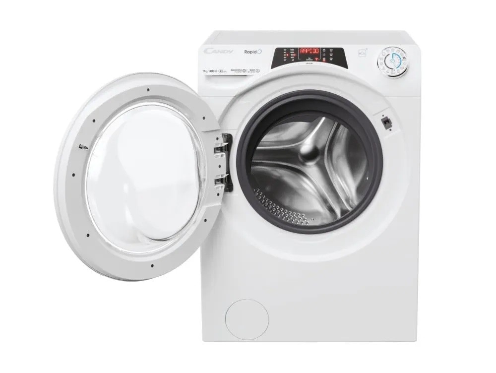 Máquina de Lavar Roupa Candy RO496DWM7/1-S RapidÓ Carga Frontal de 9 Kg e 1400 rpm - Branco Branco-2