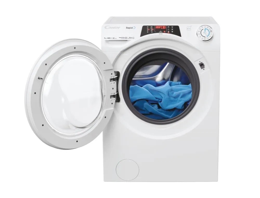 Máquina de Lavar Roupa Candy RO496DWM7/1-S RapidÓ Carga Frontal de 9 Kg e 1400 rpm - Branco Branco-3