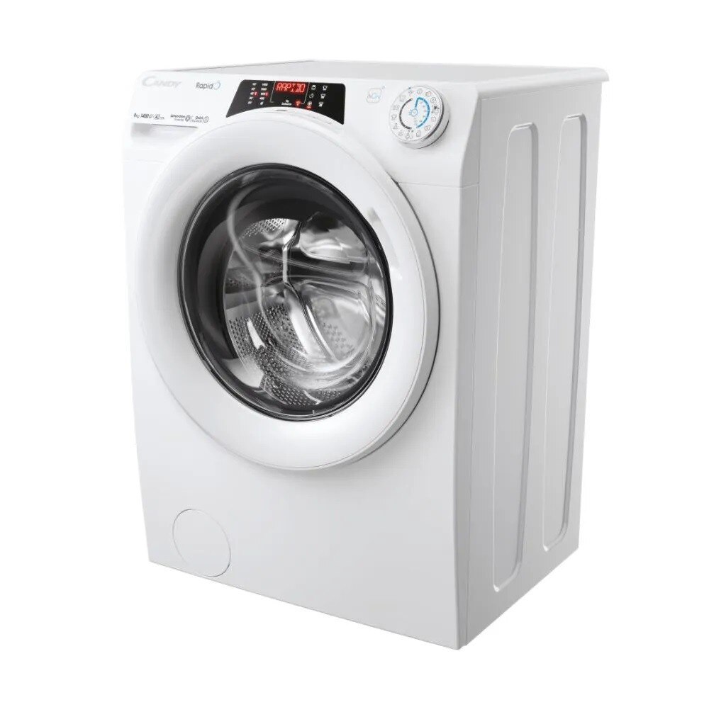 Máquina de Lavar Roupa Candy RO496DWM7/1-S RapidÓ Carga Frontal de 9 Kg e 1400 rpm - Branco Branco-4