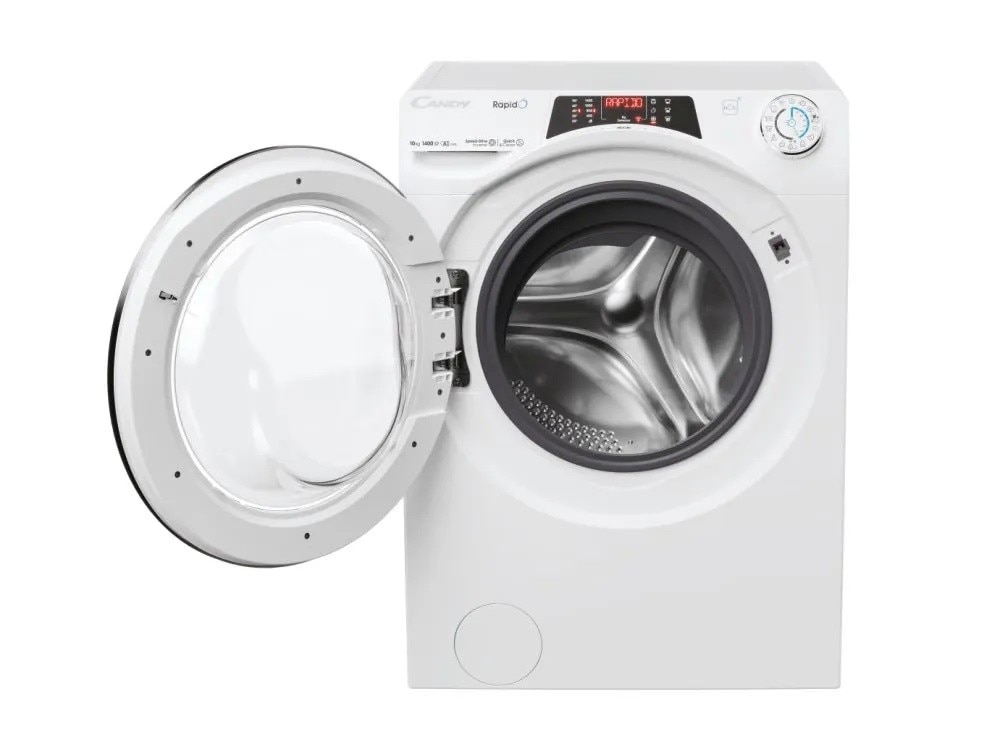 Máquina de Lavar Roupa Candy RO4106DWMC7/1-S RapidÓ Carga Frontal de 10 Kg e 1400 rpm - Branco Branco-3