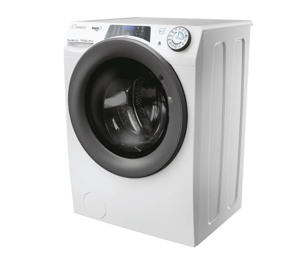 Máquina de Lavar e Secar Roupa Candy RPW 41066BWMR8-S Carga Frontal RapidÓ PRO de 10 Kg e 1400 rpm - Branco Branco-4