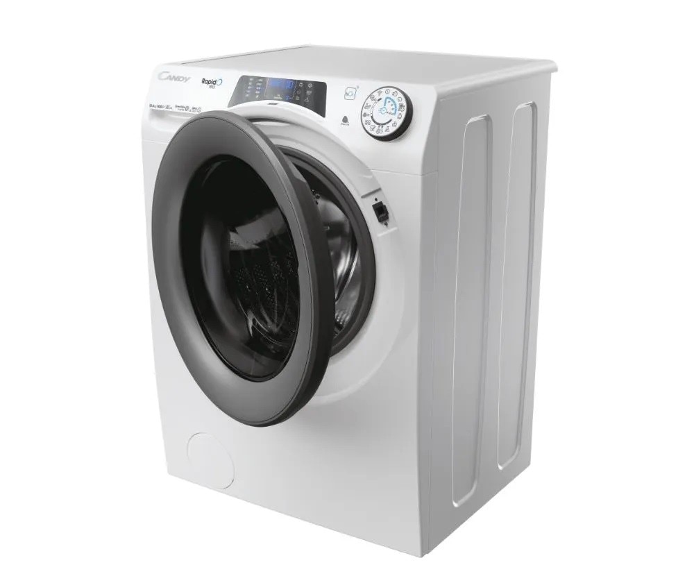 Máquina de Lavar e Secar Roupa Candy RPW 41066BWMR8-S Carga Frontal RapidÓ PRO de 10 Kg e 1400 rpm - Branco Branco-5