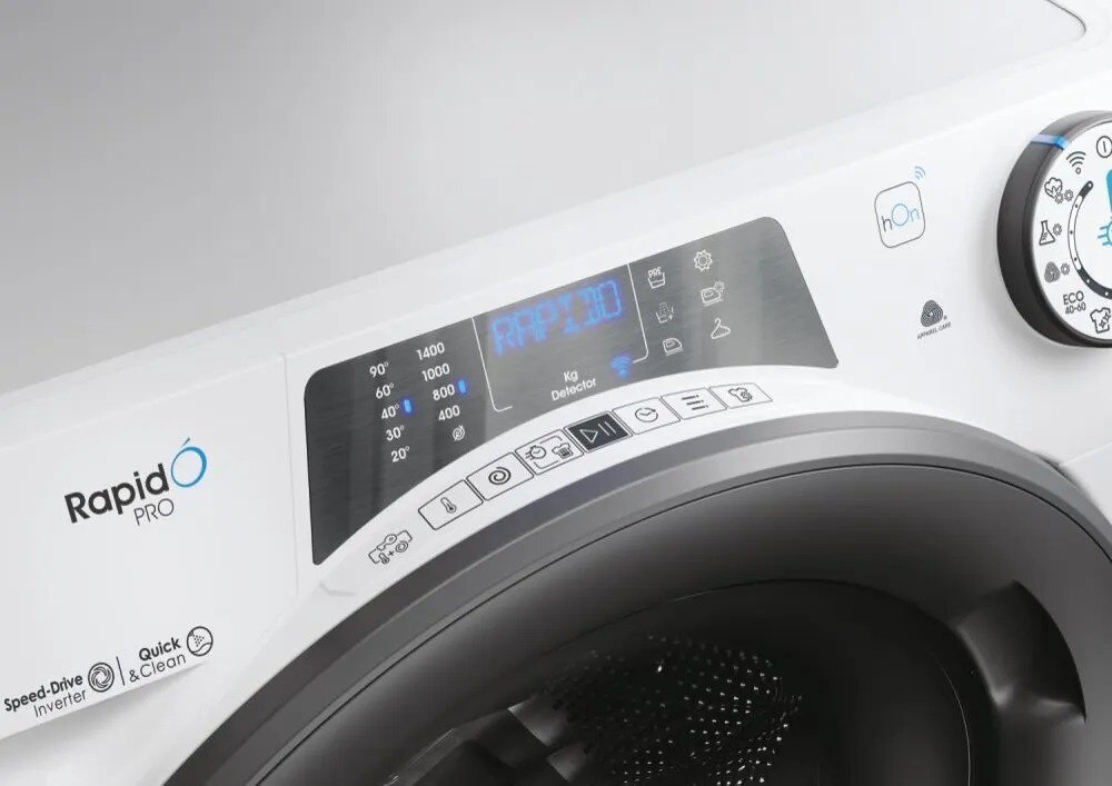 Máquina de Lavar e Secar Roupa Candy RPW 41066BWMR8-S Carga Frontal RapidÓ PRO de 10 Kg e 1400 rpm - Branco Branco-6
