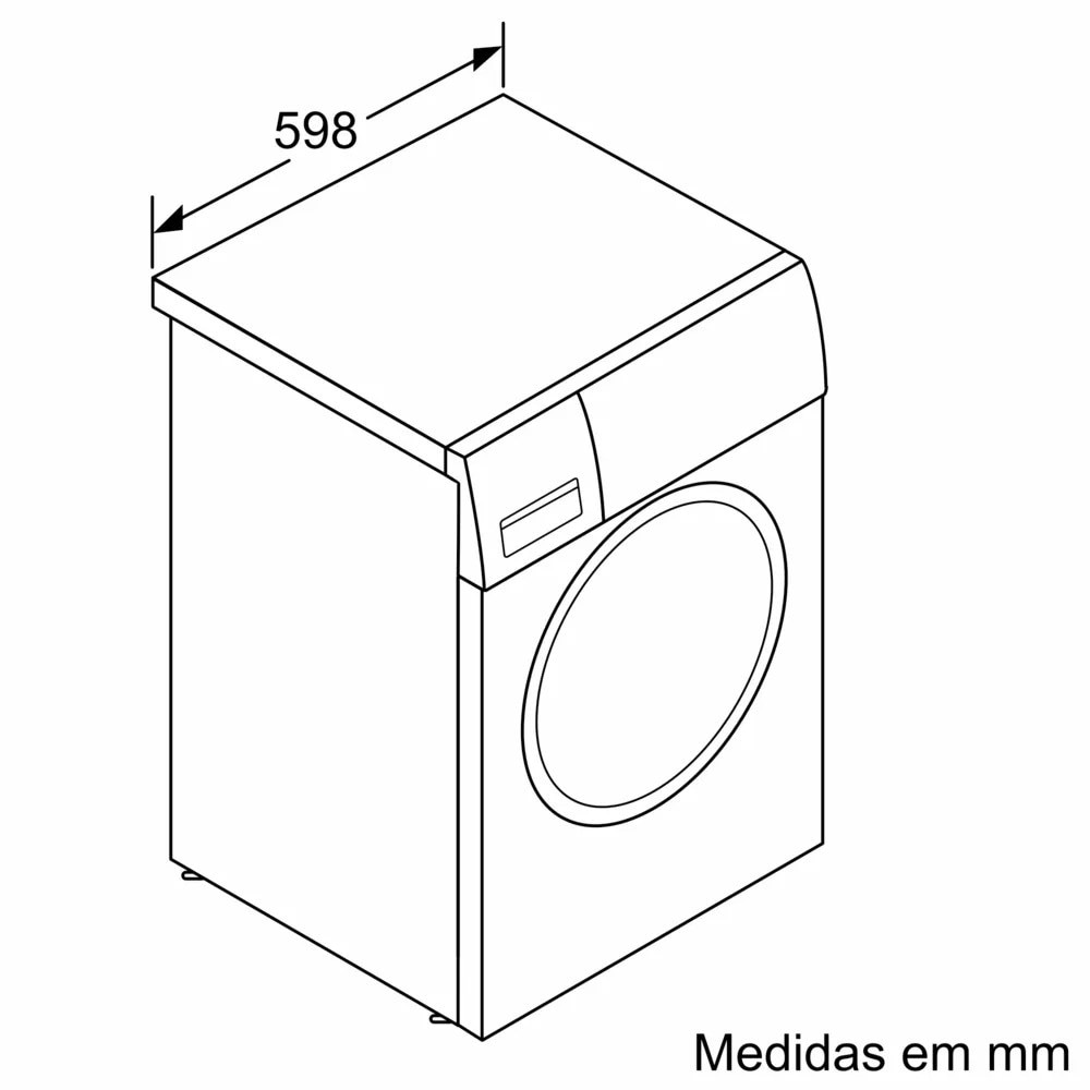 Máquina de Lavar Roupa Siemens iQ500 WG44G2Z1EP Carga Frontal de 9 kg e 1400 rpm - Branco Branco-8