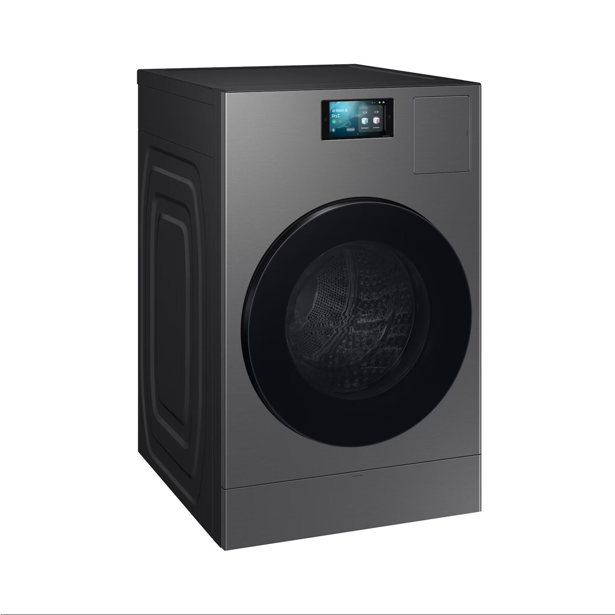 Máquina de Lavar e Secar Roupa Samsung WD18DB8995BZT2 Bespoke AI Laundry Combo de 18/11 Kg - Look Inox Grafite-3