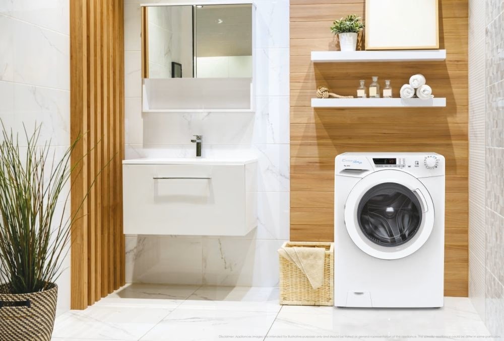 Máquina de Lavar Roupa Candy HE 1284TWM6/1-S Carga Frontal, Ultra Higiene, de 8 Kg e de 1200 rpm - Branco Branco-6