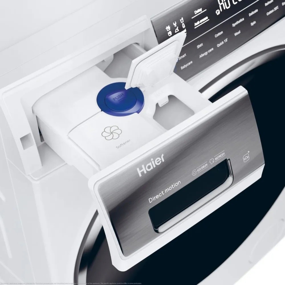 Máquina de Lavar e Secar Roupa Haier I-Pro Série 7 HWD100-BD14979NU1 Motor Direct Motion, de 10/6 Kg e de 1400 rpm - Branco Branco-6