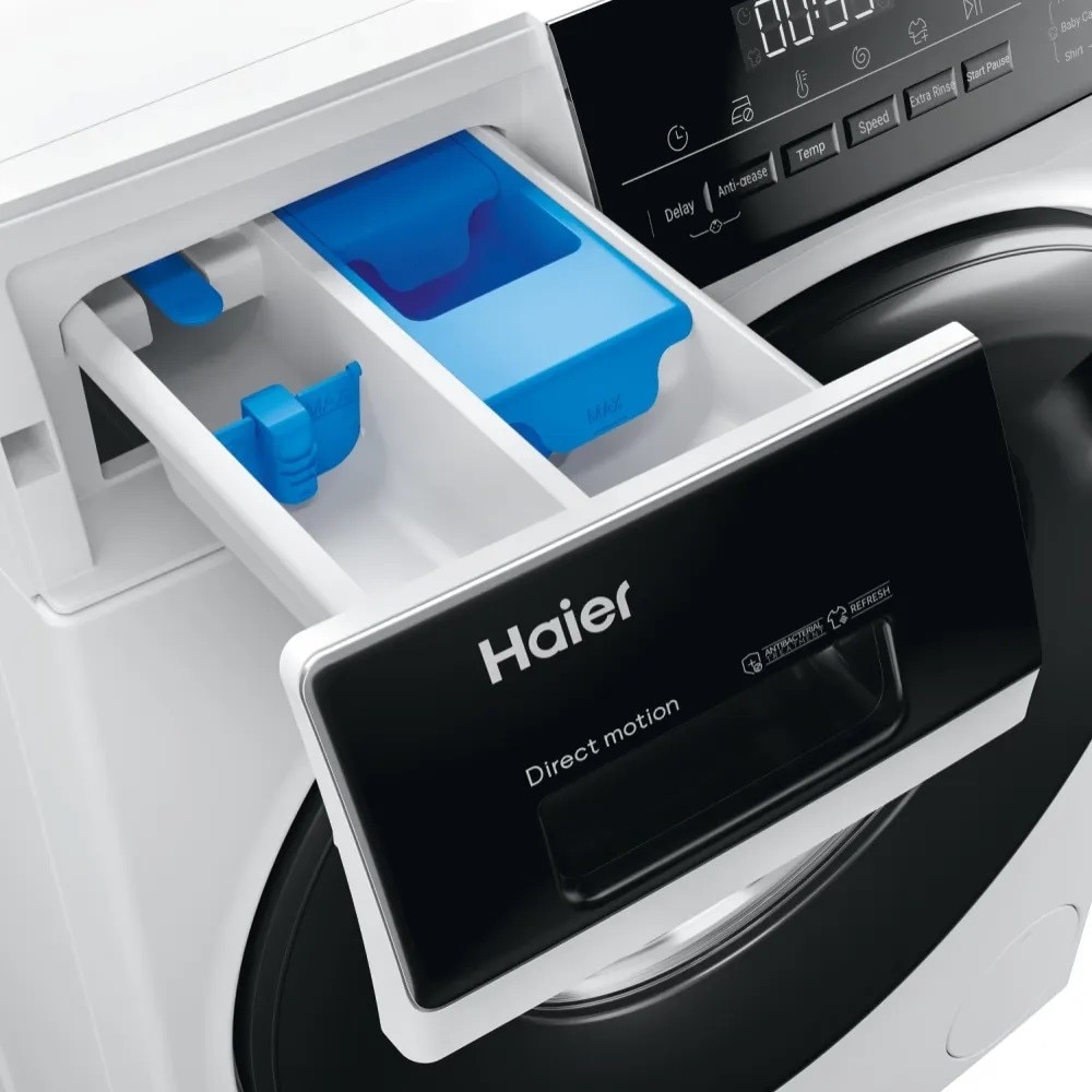 Máquina de Lavar e Secar Roupa Haier I-Pro Série 3 HWD80-B14939 Motor Direct Motion, de 8/5 Kg e 1400 rpm - Branco Branco-6