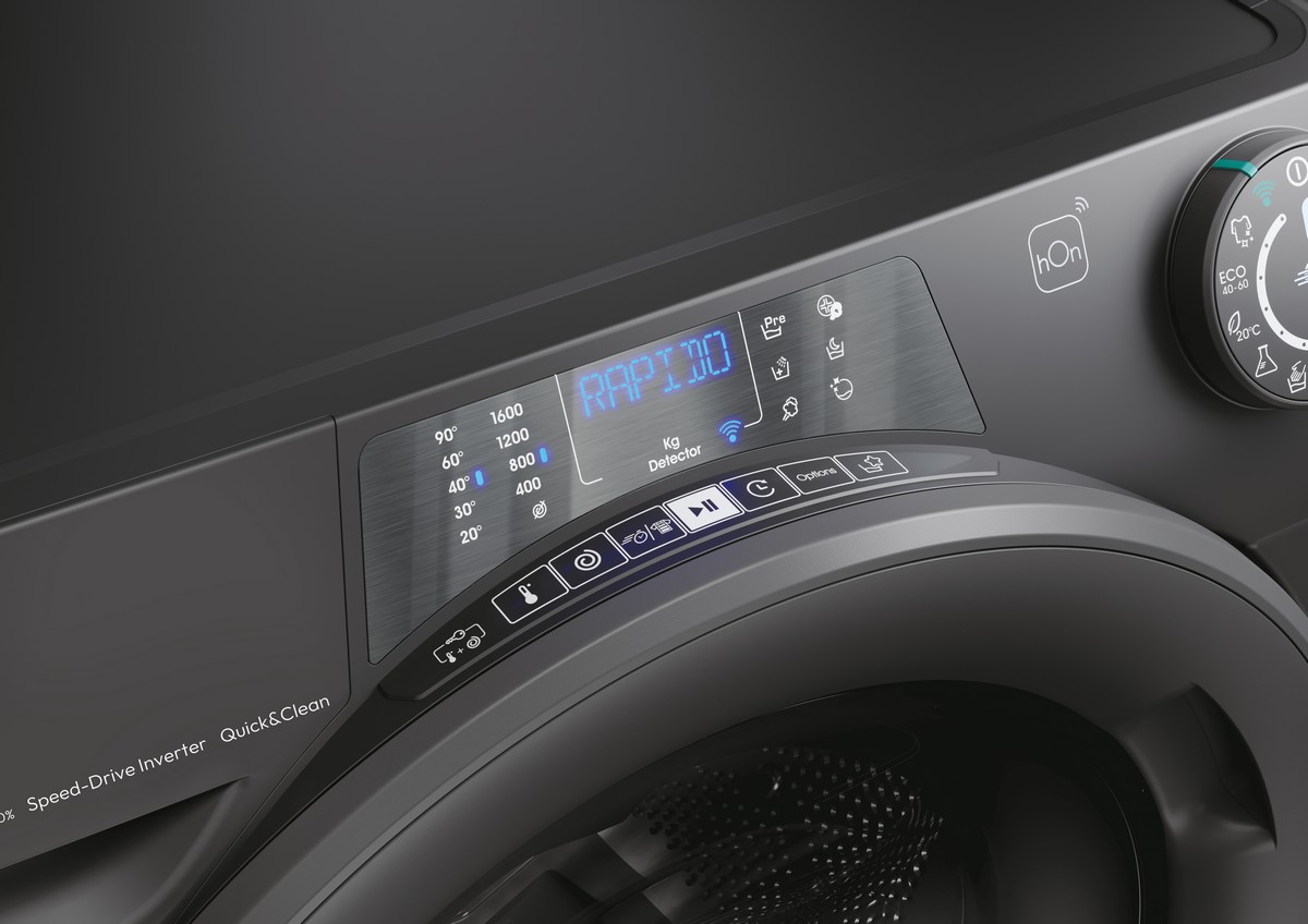 Máquina de Lavar Roupa Candy RP696BWMRR8/1-S Rapidó Pro, Wifi+Buetooth, Carga Frontal de 9 Kg e de 1600 rpm - Antracite Antracite-3