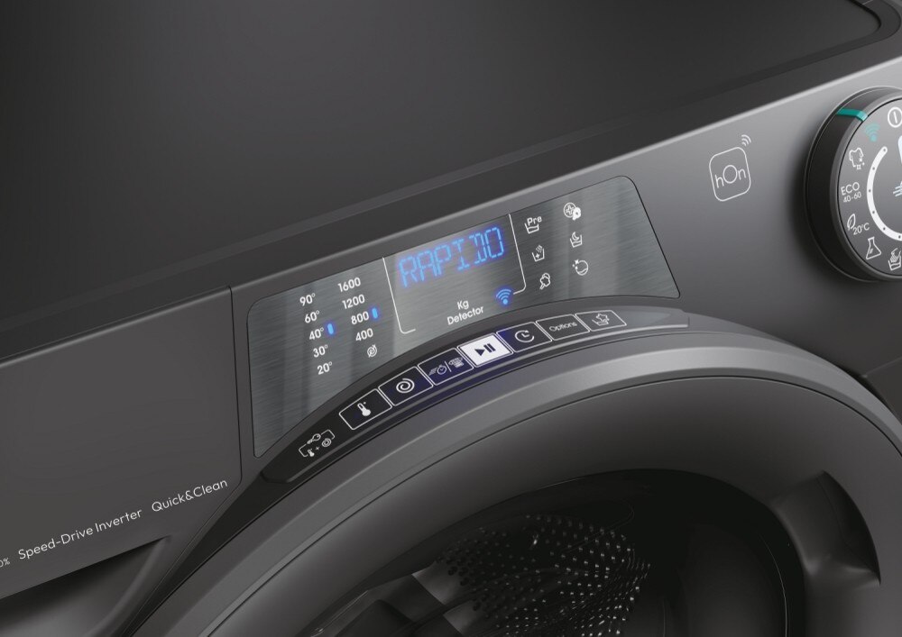 Máquina de Lavar Roupa Candy RP696BWMRR8/1-S Rapidó Pro, Wifi+Buetooth, Carga Frontal de 9 Kg e de 1600 rpm - Antracite Antracite-8