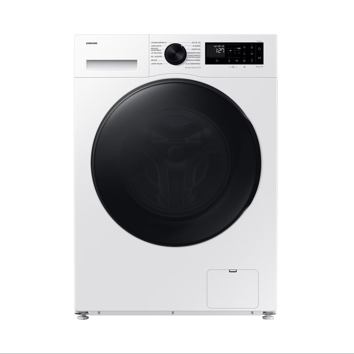 Imagem 0 de Máquina de Lavar e Secar Roupa Samsung WD11DG5B15BEEP Carga frontal, AI Eco Bubble e de 11/6kg - Branco
