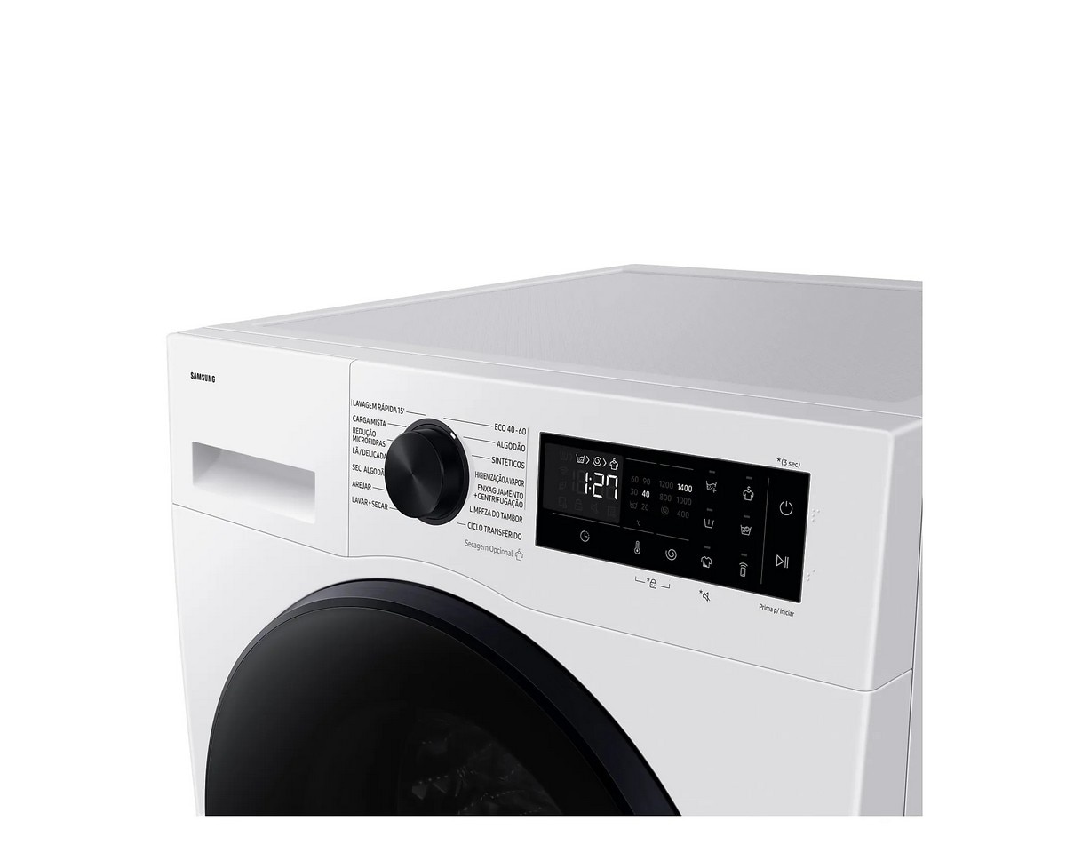 Máquina de Lavar e Secar Roupa Samsung WD11DG5B15BEEP Carga frontal, AI Eco Bubble e de 11/6kg - Branco Branco-8