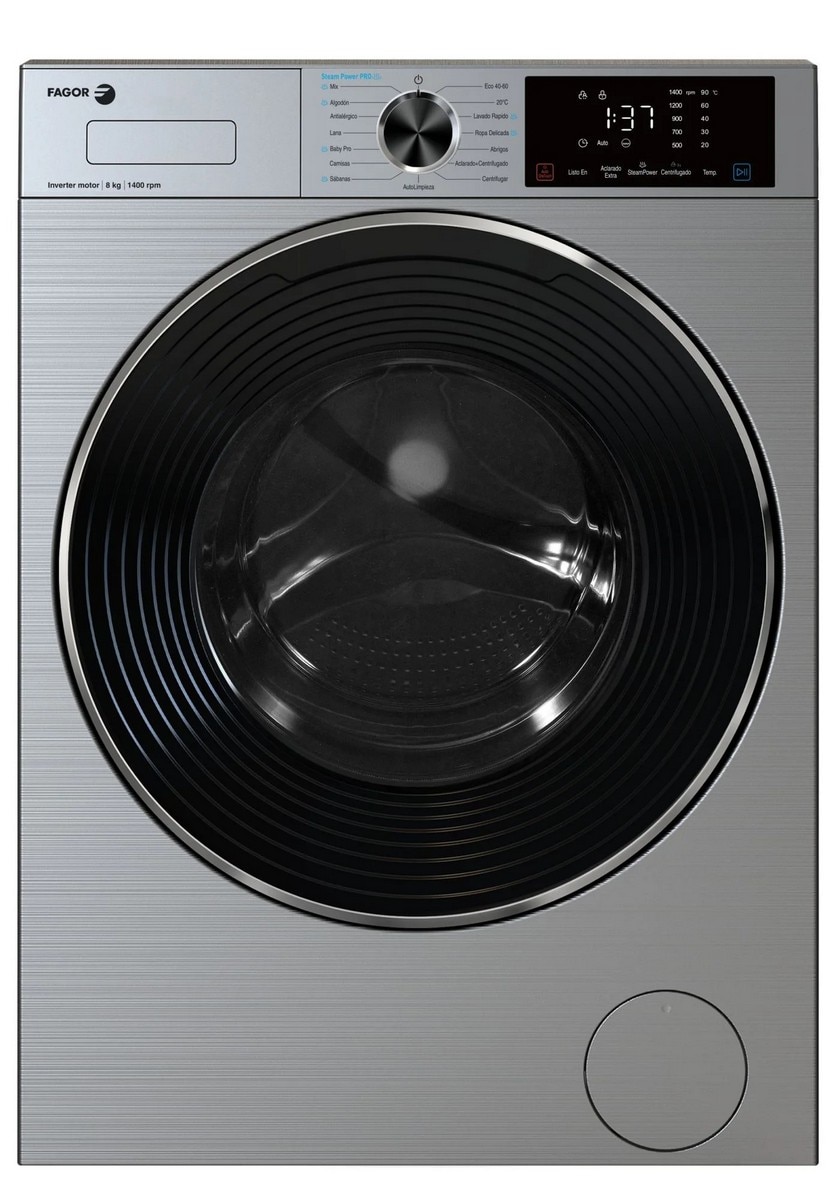 Imagem 0 de Máquina de Lavar Roupa Fagor 5FE-8714X de 8 Kg e 1400 rpm - Inox