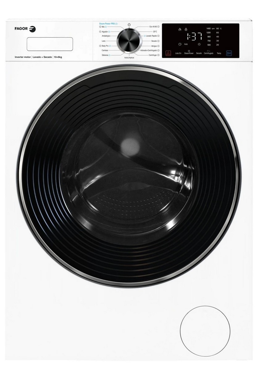 Imagem 0 de Máquina de Lavar e Secar Roupa Fagor 5FS-106714 de 10 Kg e 1400 rpm - Branco
