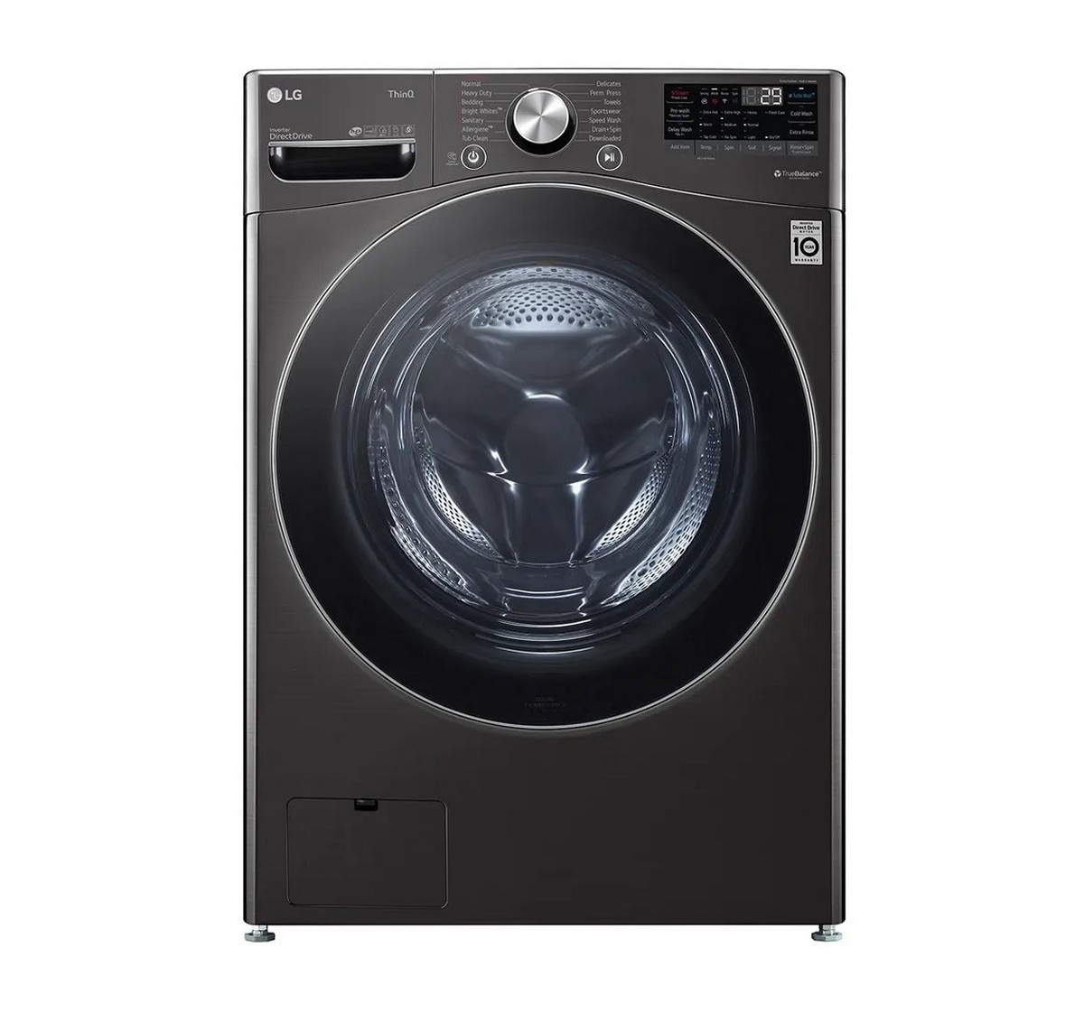 Imagem 0 de Máquina de Lavar Roupa LG F0P3CYV2E, AI DD™, TurboWash 360? e Vapor Steam™, de 20 Kg e de 1000 rpm - Black Steel
