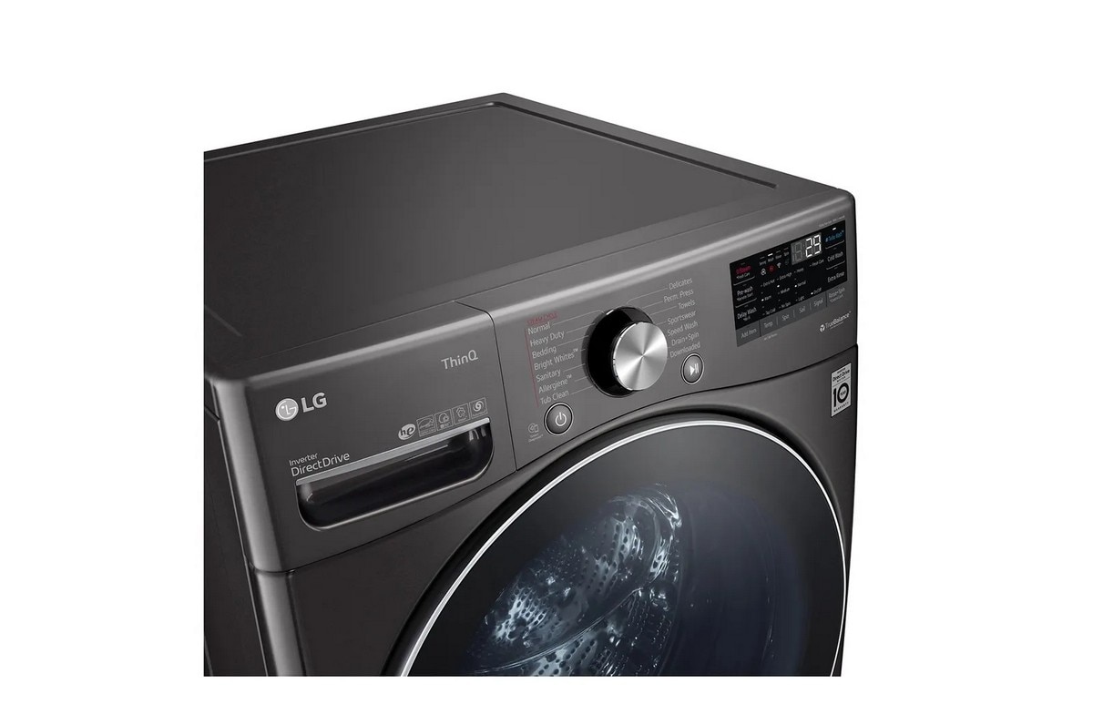 Máquina de Lavar Roupa LG F0P3CYV2E, AI DD™, TurboWash 360? e Vapor Steam™, de 20 Kg e de 1000 rpm - Black Steel 3