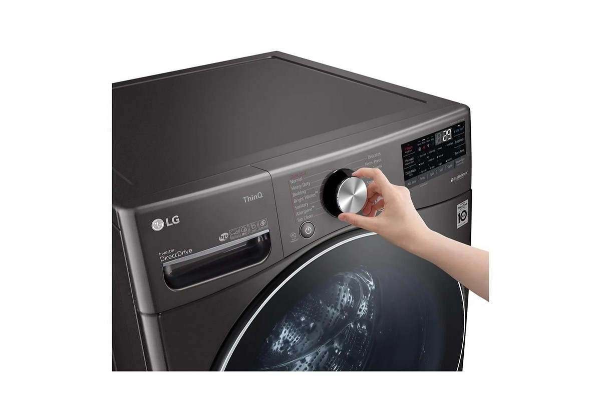 Máquina de Lavar Roupa LG F0P3CYV2E, AI DD™, TurboWash 360? e Vapor Steam™, de 20 Kg e de 1000 rpm - Black Steel 5