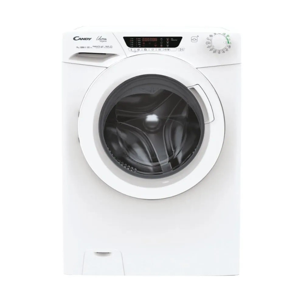 Máquina de Lavar Roupa Candy HE 1294TWM6/1-S Ultra Higiene, Carga Frontal de 9 Kg e de 1200 rpm - Branco Branco-1