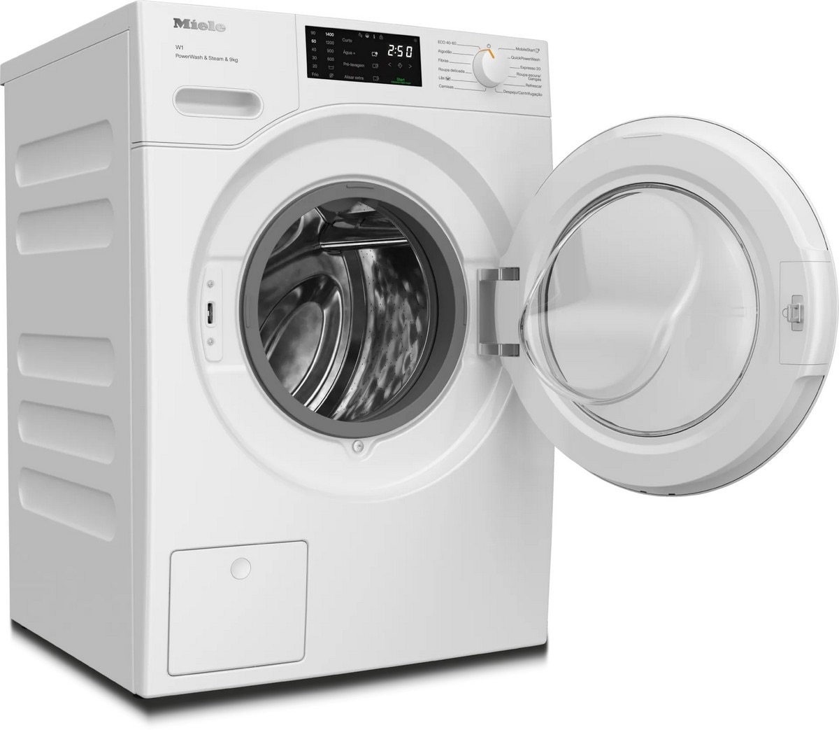 Máquina de Lavar Roupa Miele WWD380 WCS PWash&Steam&9kg de 9 Kg e 1400 rpm - Branco Branco-2