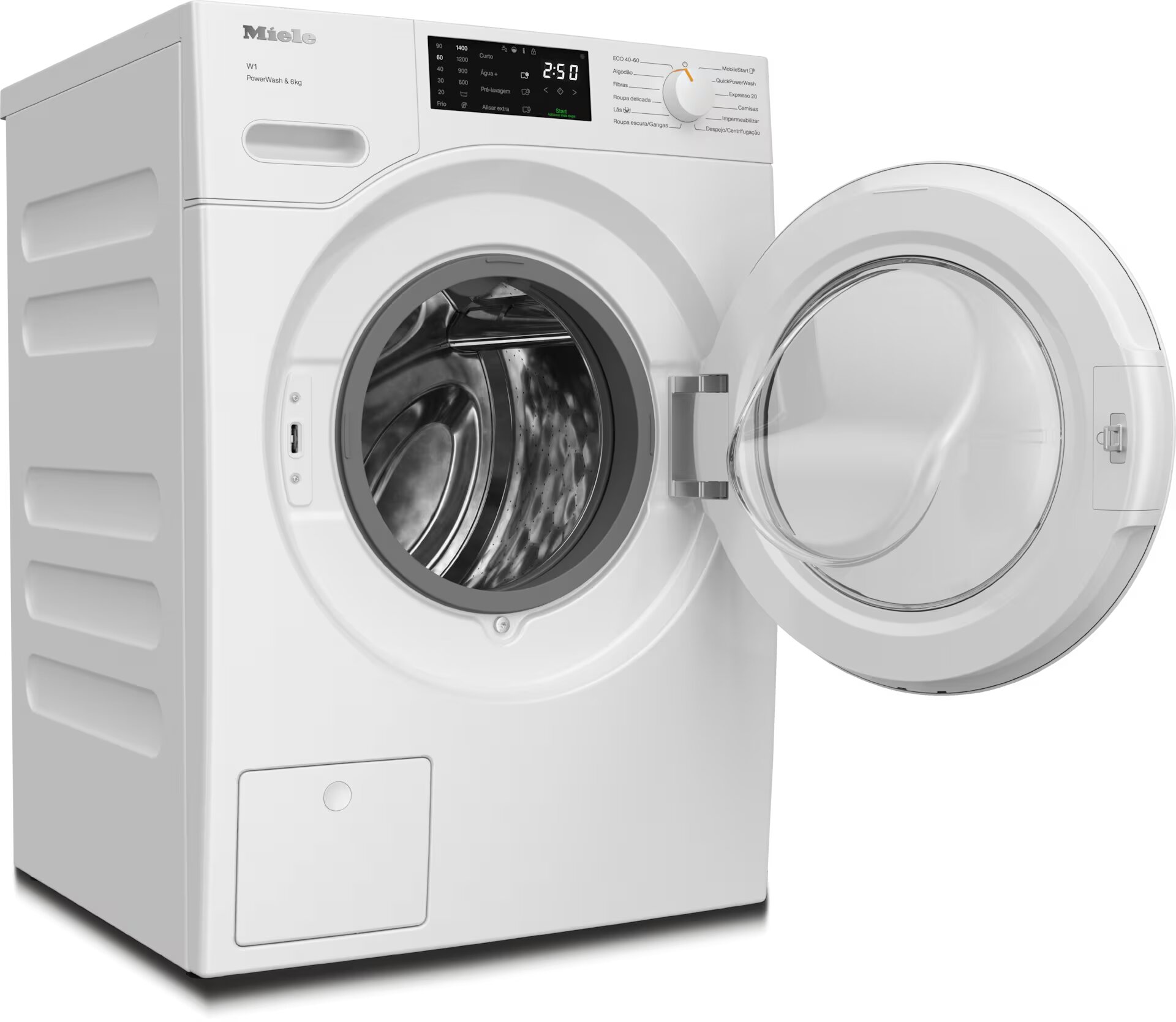 Máquina de Lavar Roupa Miele WWB 360 QuickPowerWash, CapDosing, Carga Frontal de 8 Kg e 1400 rpm - Branco 2
