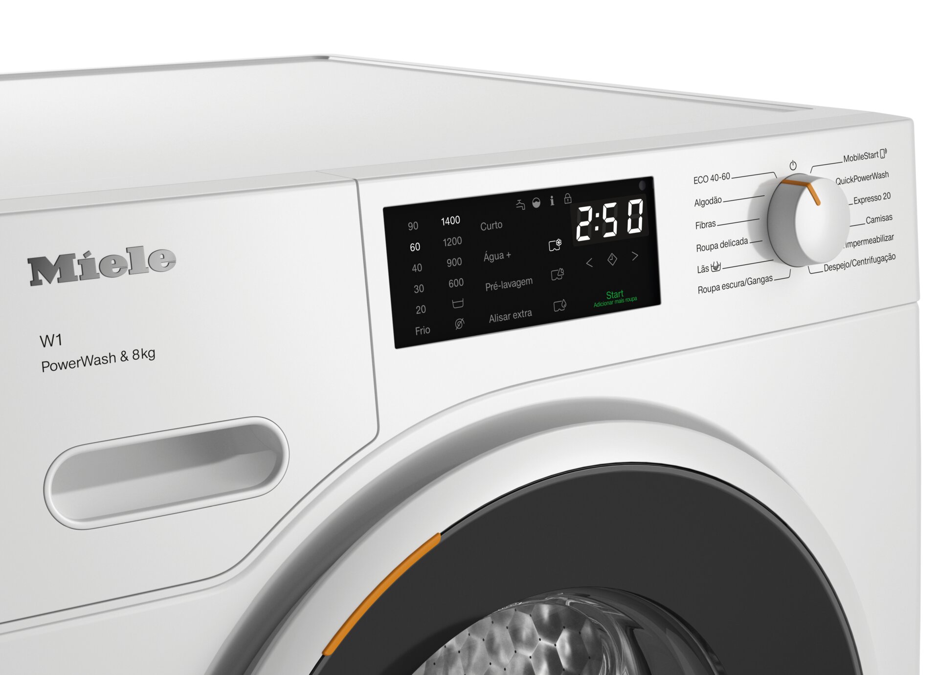 Máquina de Lavar Roupa Miele WWB 360 QuickPowerWash, CapDosing, Carga Frontal de 8 Kg e 1400 rpm - Branco 3