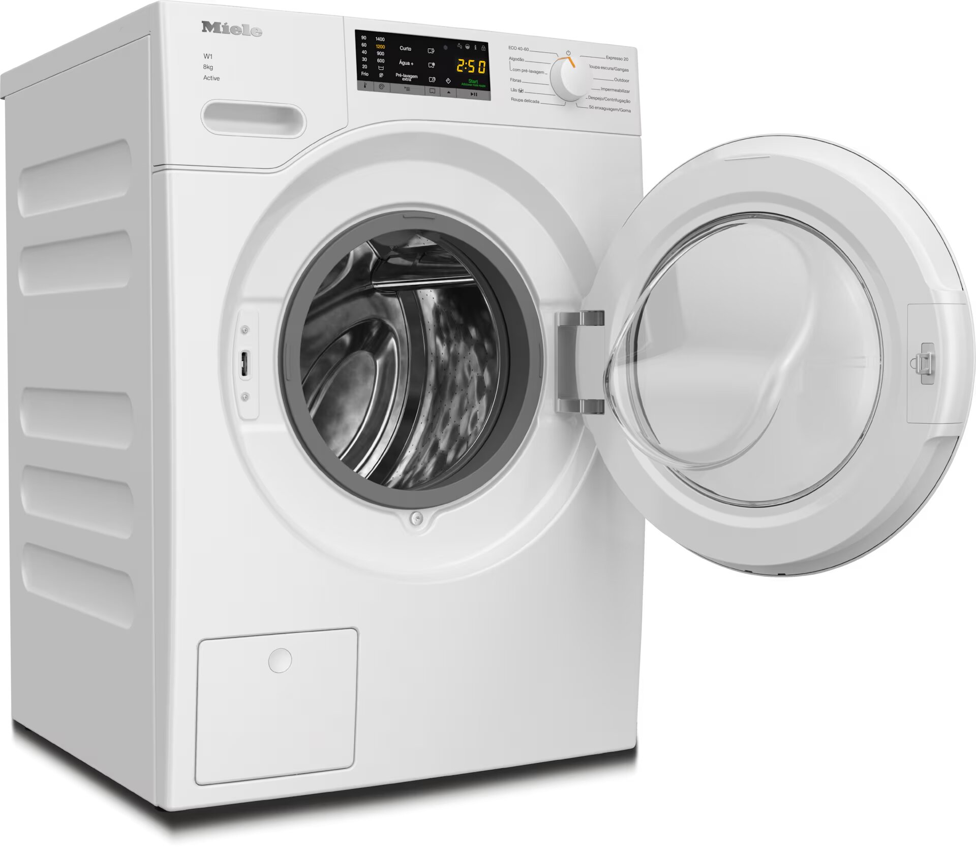 Máquina de Lavar Roupa Miele WWA120 WCS Carga Frontal, CapDosing, AddLoad, de 8 kg e 1400 rpm - Branco 2