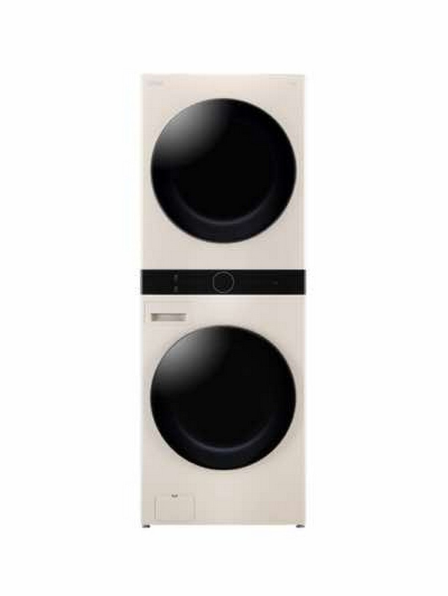 Imagem 0 de Máquina de Lavar Roupa e Secar Roupa Washhtower WT1210EEF Condensador, Smart Pairing?, AI DD?, Bomba de Calor Dual Inverter e de 12/10 Kg - Bege