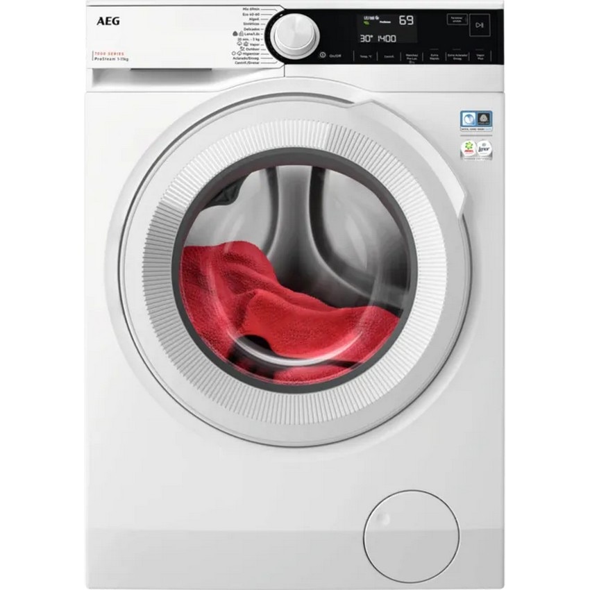 Máquina de Lavar Roupa AEG LFSR7304L2B, Serie 7000 ProSteam®, Carga Frontal, de 11 Kg e 1400 rpm - Branco Branco-1