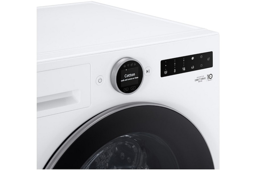Máquina de Lavar Roupa LG F4X7513TWB com AI DD, Dispensador Automático de Detergente de 13 Kg e 1400 rpm - Branco Branco-4